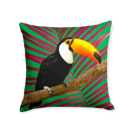 Sierkussenhoes toekan jungleprint – Zijou – 43x43 cm