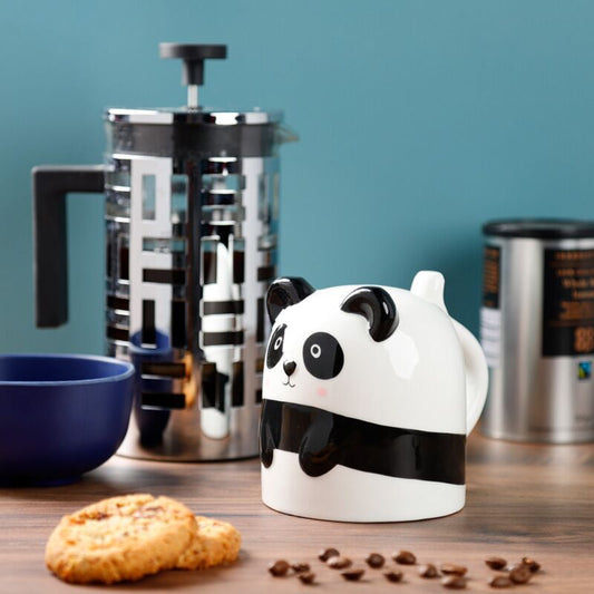 Upside down panda mok als schattige mok en decoratie