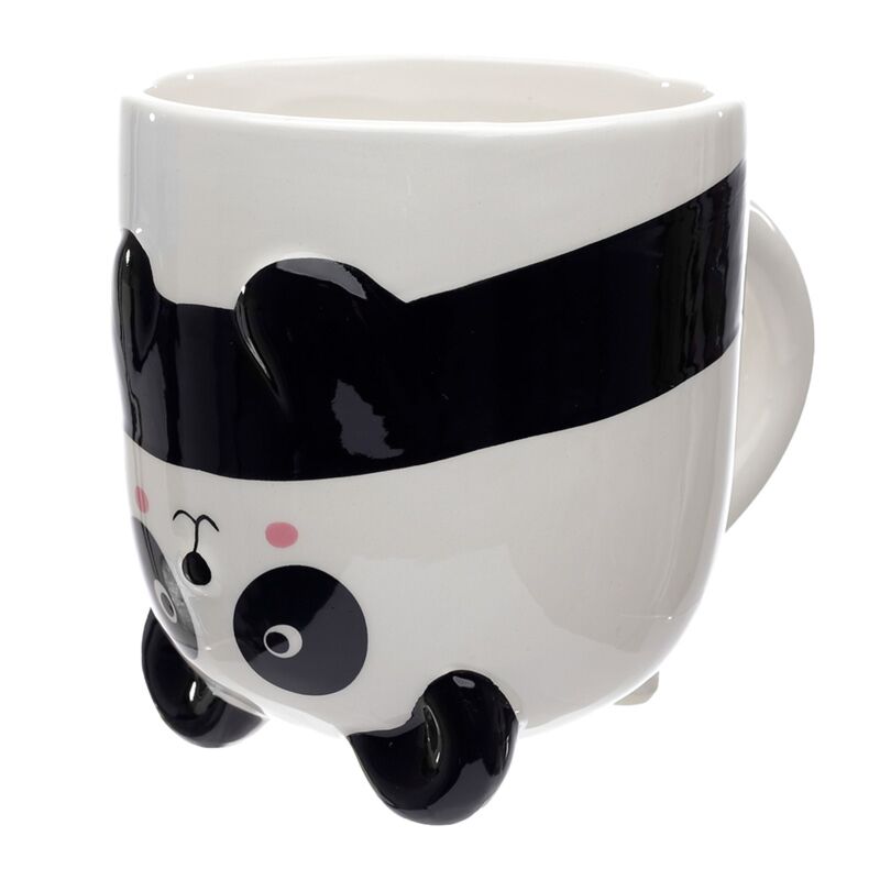 Panda Mok "Upside Down" – 2-in-1 Ornament (500 ml)