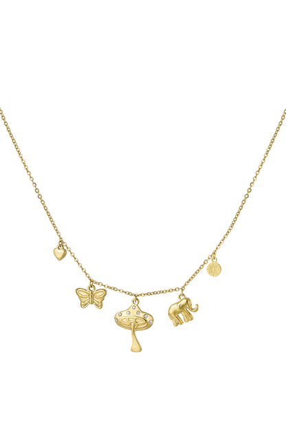 Mystic Charms Halskette – Goldfarben – 38+5 cm