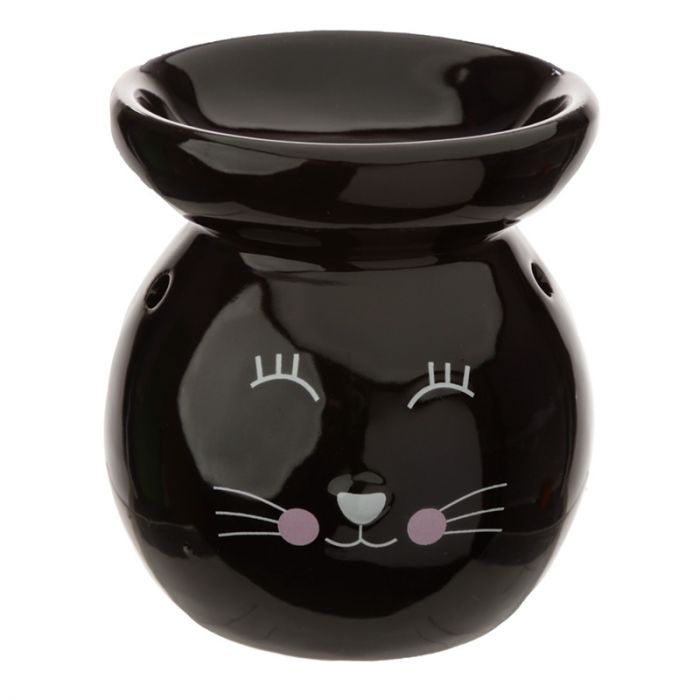 Fragrance Burner Cat – Ceramic White or Black