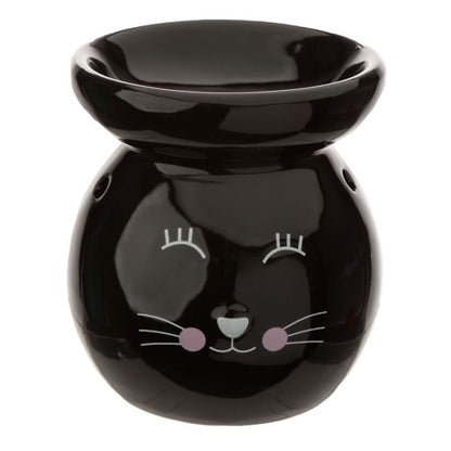 Fragrance Burner Cat – Ceramic White or Black