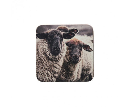 Onderzetters met berg schapen – landelijke set van 6