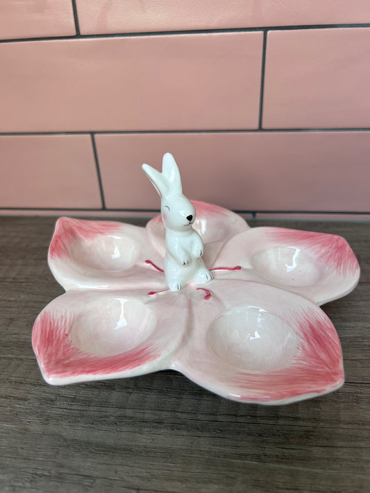 Eierschaal Konijn Roze van Colmore – Paasdecoratie met bloemvorm en konijn