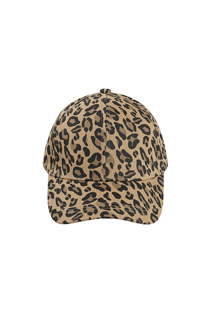Panthera Baseball Cap – Leopardenmuster Beige oder Braun