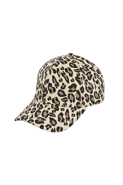 Panthera Baseball Cap – Leopardenmuster Beige oder Braun