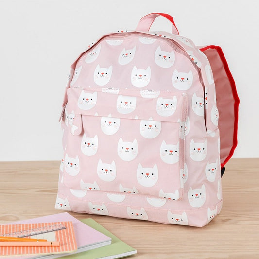 Cookie the Cat rugzak – roze kindertas met kattenprint van Rex London