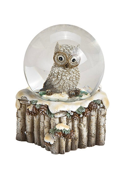 Sneeuwbol met uil in winterlandschap – kerstdecoratie van Gebr. Wurm