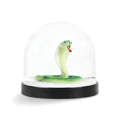 Snow Globe with Green Snake – Playful &amp; Mysterious
