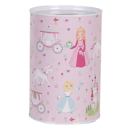 Spaarpot Prinses & Eenhoorn – Roze Blik