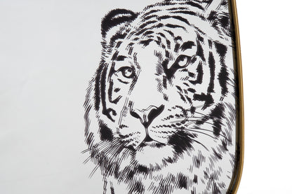 Weißer Tiger- oder Leopardenspiegel – Luxuriöses Dschungeldesign