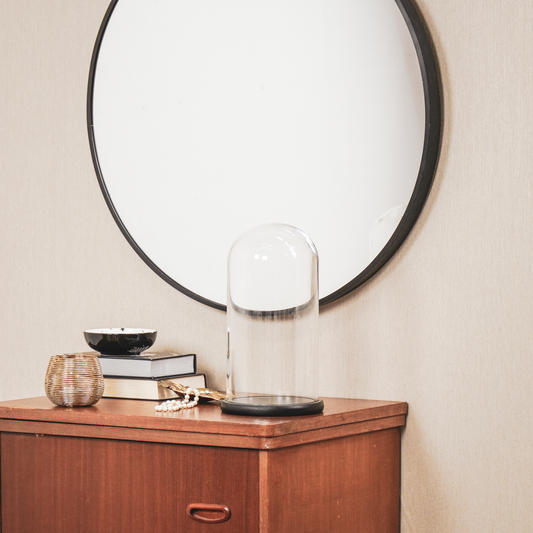 Ovale glazen stolp van Housevitamin 17x32 cm – decoratief displayglas