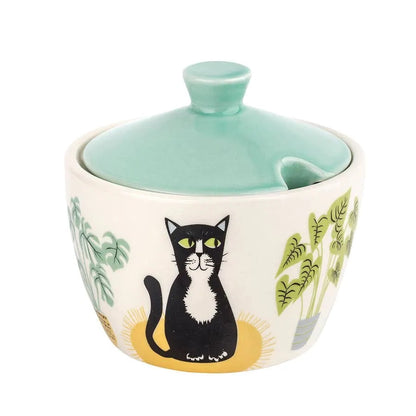 Sugar Bowl with Cats – Retro Design | Hannah Turner
