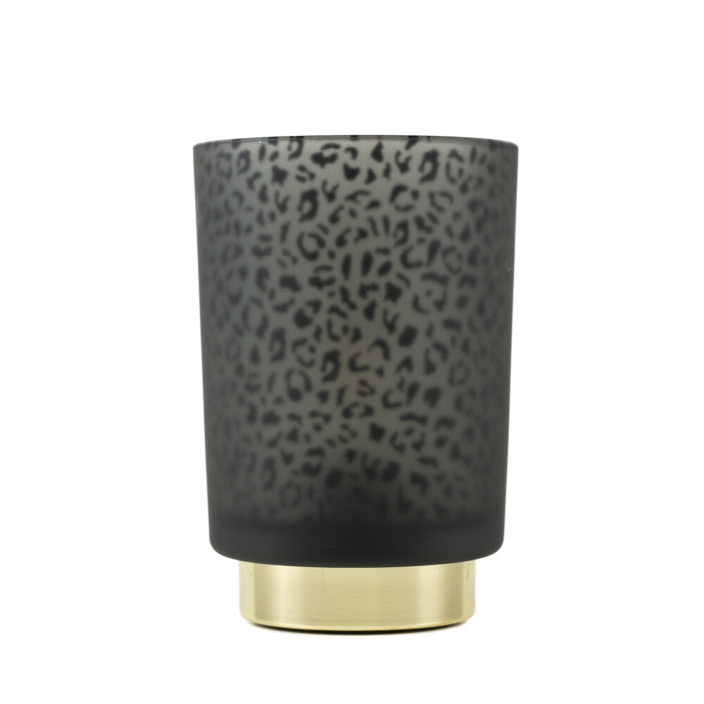 Zwarte Cheetahprint Tafellamp – 15 cm