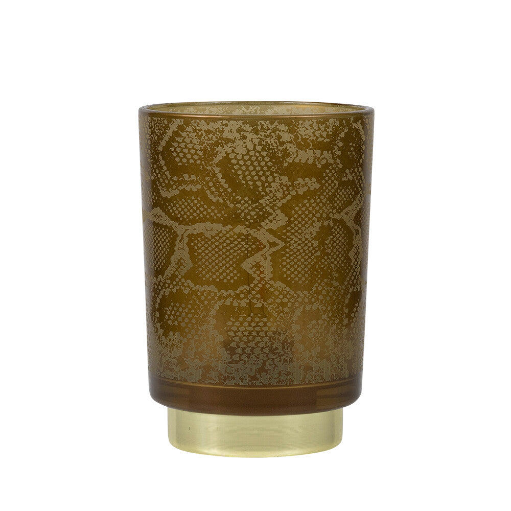 Tafellamp Slangenprint Bruin Goud 15/20 cm | 2 formaten