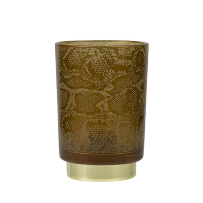 Tafellamp Slangenprint Bruin Goud 15/20 cm | 2 formaten