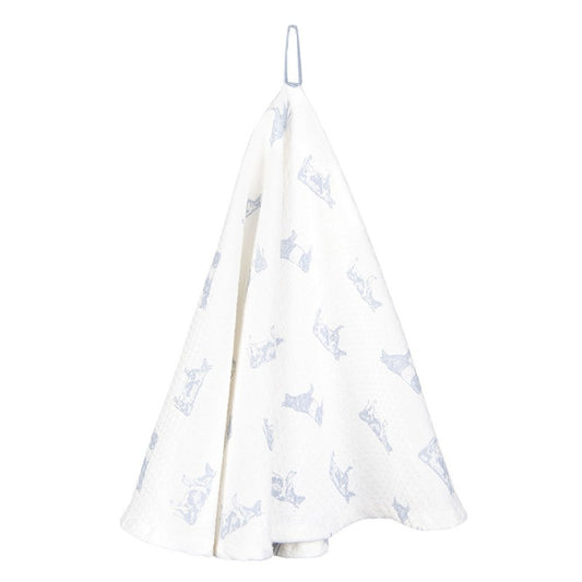 Ronde Theedoek met Koeien – Landelijke Keukenaccessoire Ø 80 cm