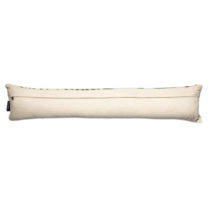 Zebra Zugluftkissen 90 cm – Luxus-Zugluftrolle aus Rindsleder