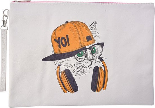 Toilettas kattenprint Clayre & Eef – grote en kleine variant
