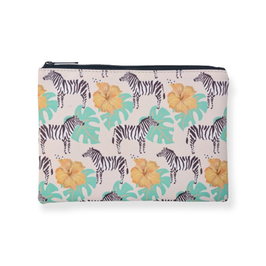 toilettas zebra zwart wit groen geel