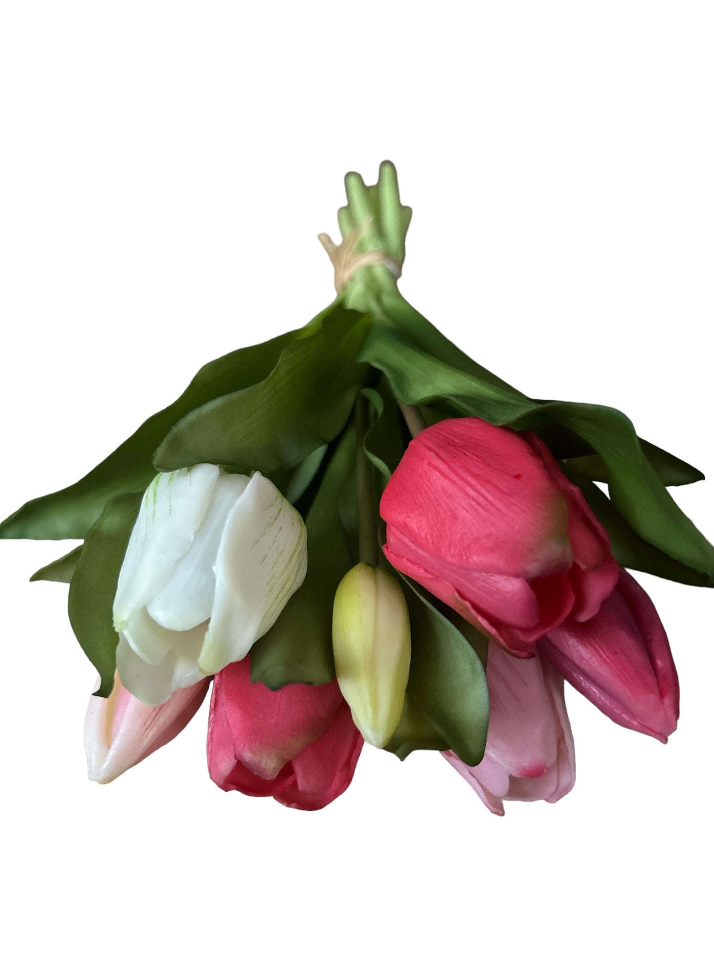 Artificial tulips Real Touch – Set of 7 – Mixed colors – 30 cm