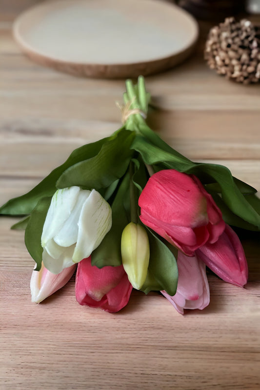 Kunsttulpen Real Touch set van 7 mixkleuren – Krokomingo