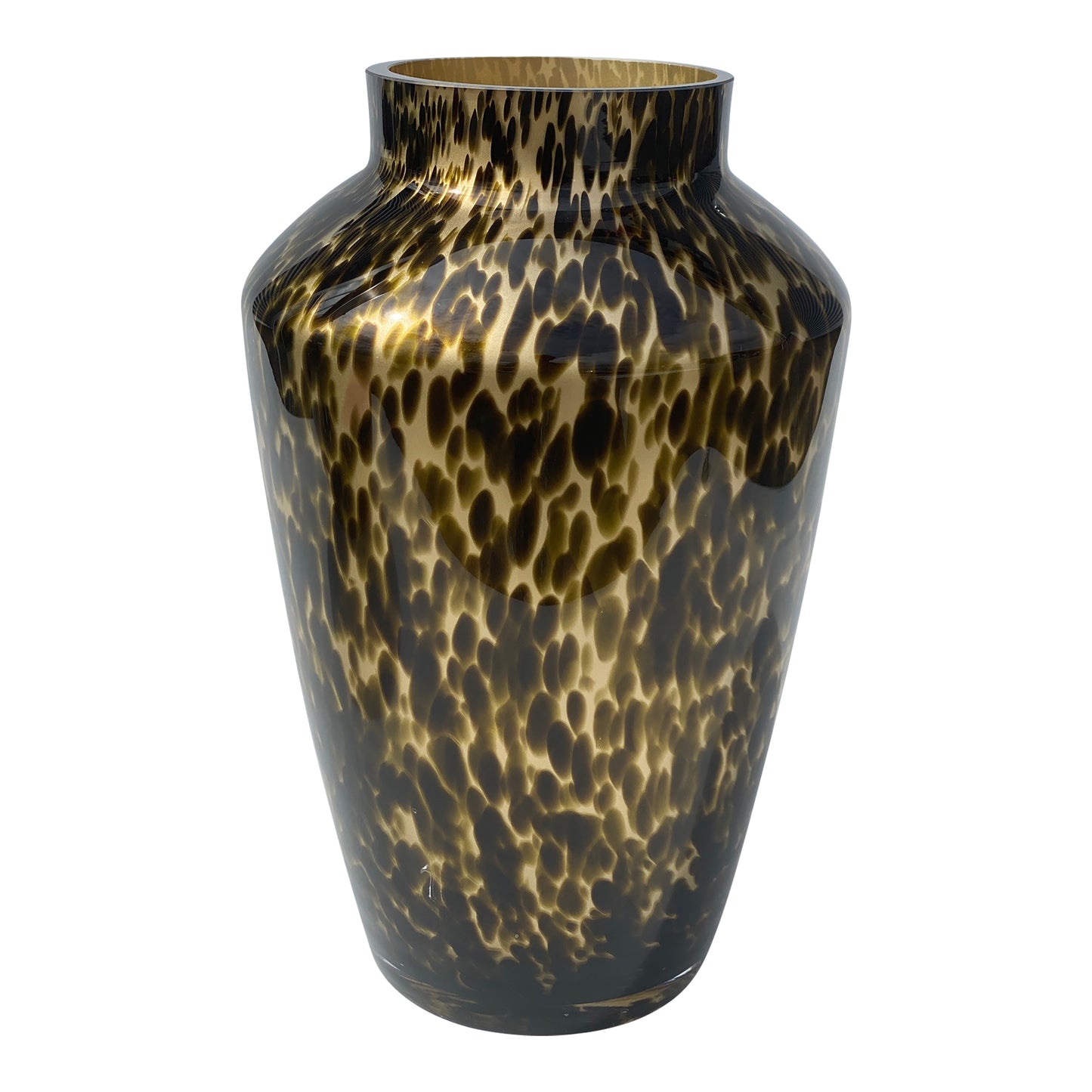 Cheetah Vaas Hudson Gold – Mondgeblazen Luxe Statement