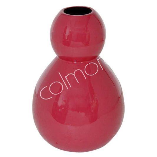Fuchsia vaas Colmore – knalroze emaille woonaccessoire 30 cm