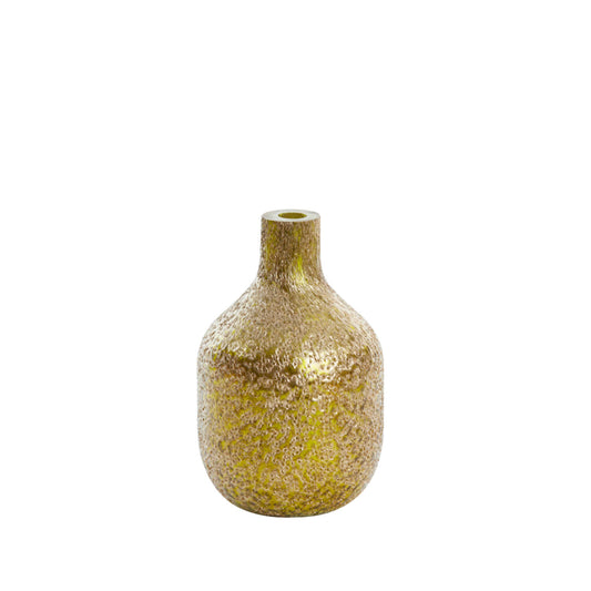 Light & Living gouden vaas – hotel chique glas 21 cm