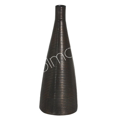Koperbruine vloervaas van aluminium – modern Colmore design 44 cm