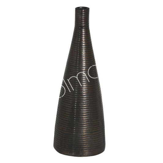 Koperbruine vloervaas van aluminium – modern Colmore design 44 cm
