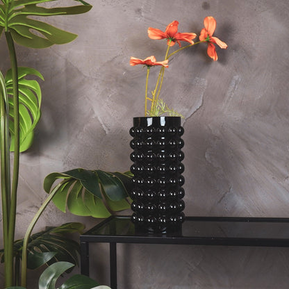 Schwarze Glasvase – Modernes und schickes Design