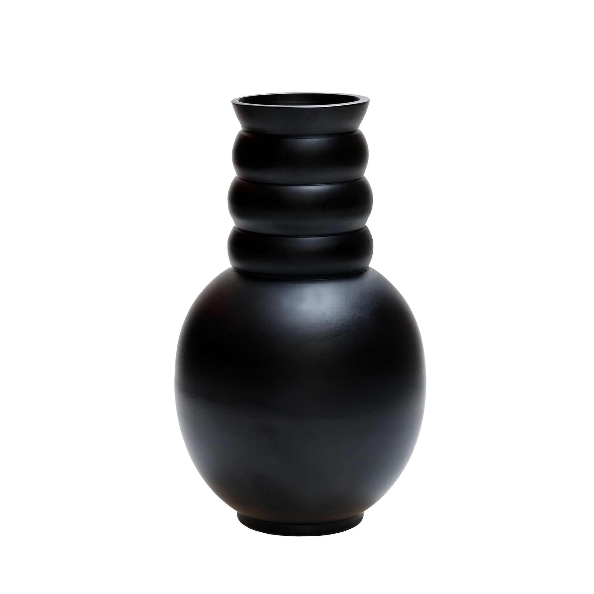 Amarga vaas zwart metaal – modern en tijdloos design van Vase The World