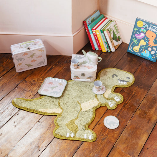 Stoer dinosaurus vloerkleedje – Sass & Belle kinderkameraccessoire