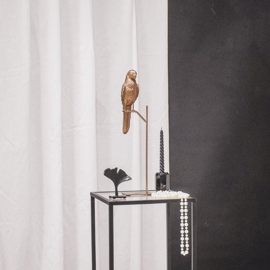 Gouden papegaai beeld op standaard – Housevitamin decoratie – 44 cm