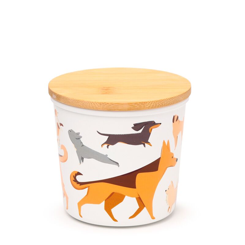 Vorratsdosen-Set „Hund“ – RPET mit Bambus