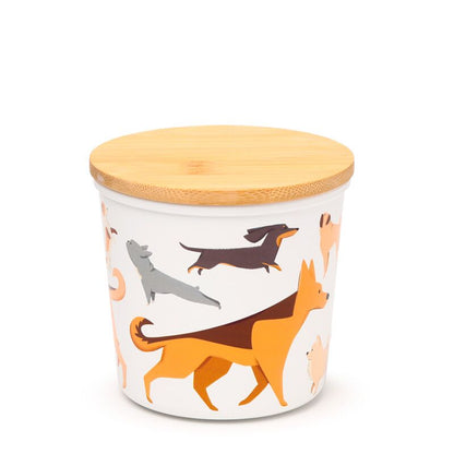 Vorratsdosen-Set „Hund“ – RPET mit Bambus