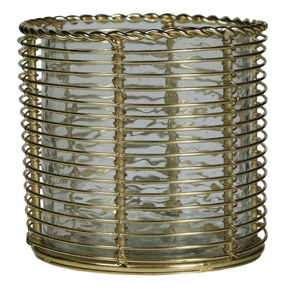 Golden Tea Light Holder / Lantern – 2 Variants