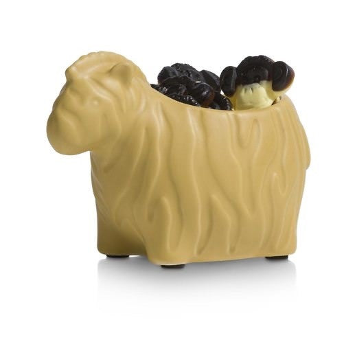 pot in vorm van zebra keramiek geel creme