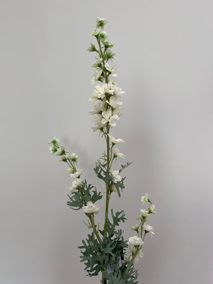 Zijdenbloem Witte Delphinium – Kunstbloem 82 cm