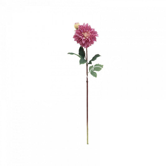 Roze zijden dahlia Colmore – kunstbloem 80 cm romantisch en realistisch