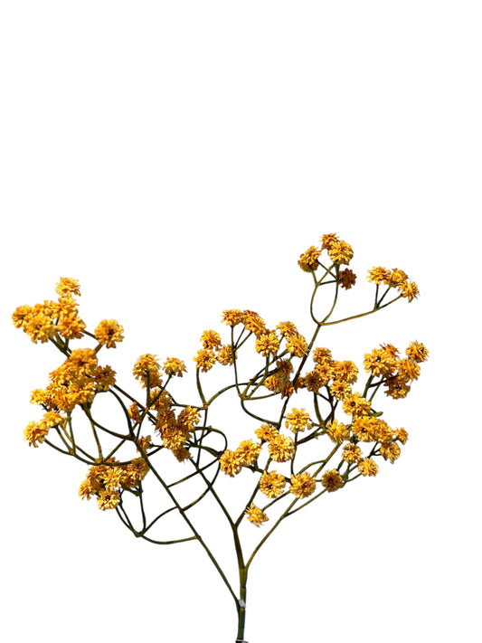 Kunstbloem gipskruid geel 61 cm – Krokomingo