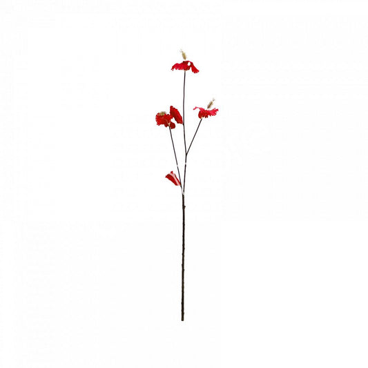 Colmore zijden hibiscus kunstbloem oranje 98 cm – Krokomingo