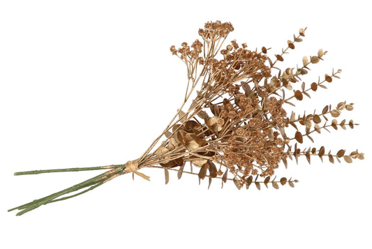 Zijdenbloem bosje gouden eucalyptus 55 cm – Krokomingo