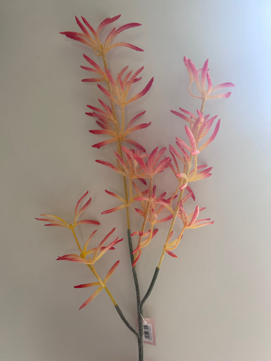 Oranje zijden fruitspray – kunstbloem 85 cm warm en speels